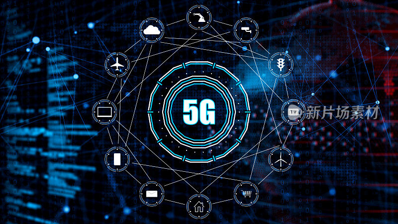 5G wifi技术数字概念